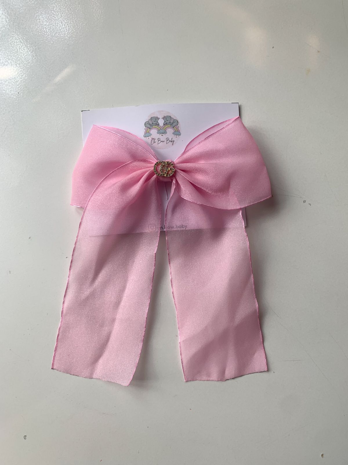 Satin Bow Clip