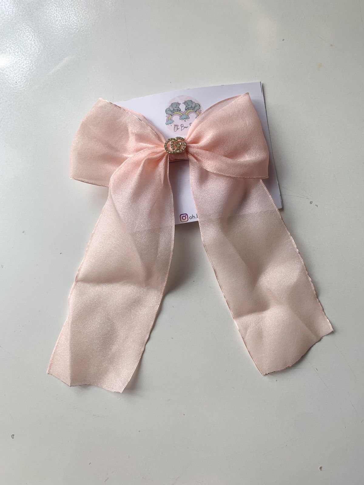 Satin Bow Clip