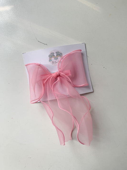 Organza Bow Clip