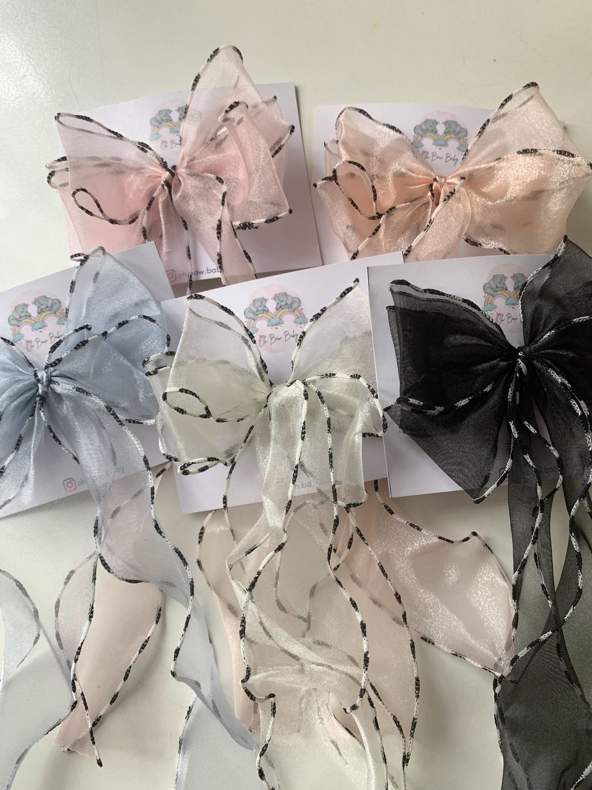 Organza Bow Clip 2