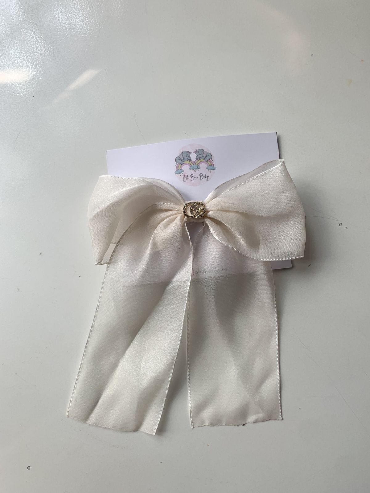 Satin Bow Clip