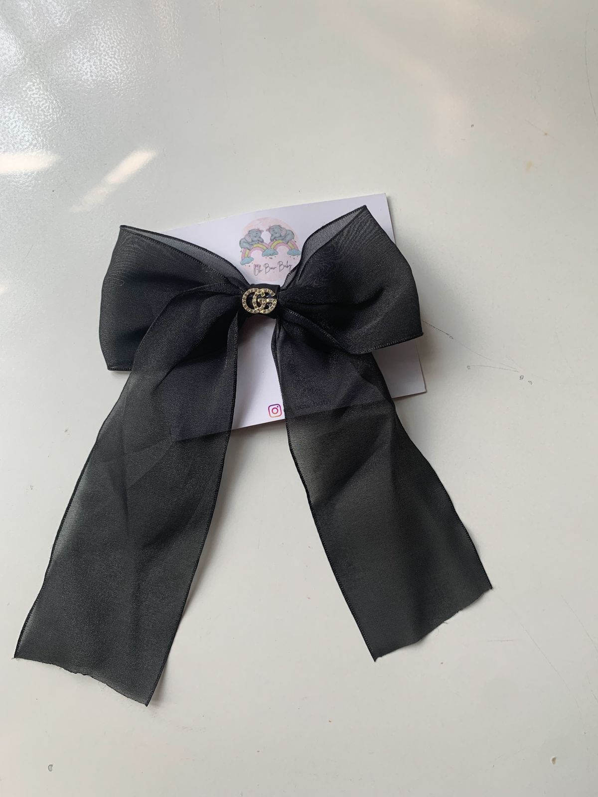 Satin Bow Clip