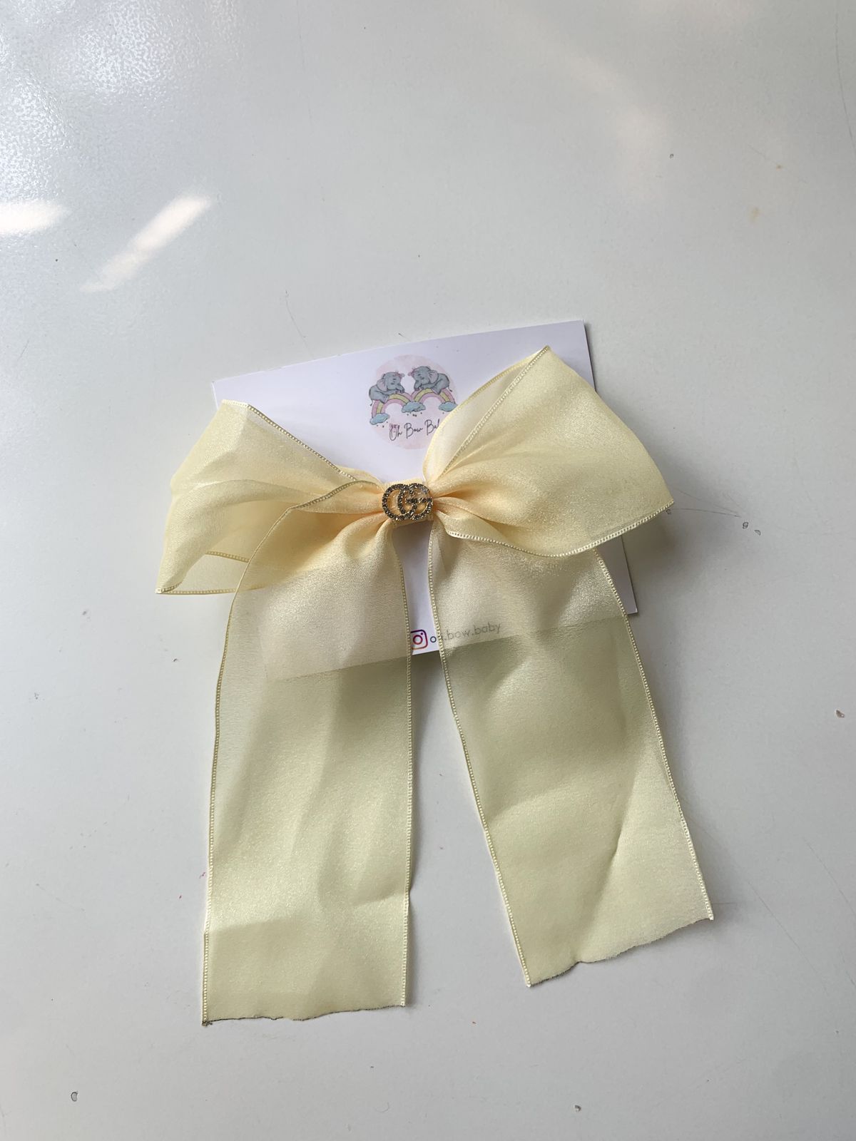 Satin Bow Clip